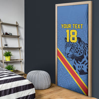 Custom DR Congo Football Door Cover Leopard Pride Heritage Edition