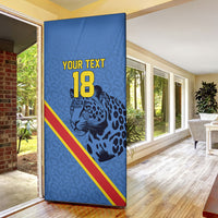 Custom DR Congo Football Door Cover Leopard Pride Heritage Edition