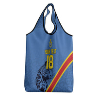 Custom DR Congo Football Grocery Bag Leopard Pride Heritage Edition