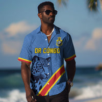 Custom DR Congo Football Hawaiian Shirt Leopard Pride Heritage Edition