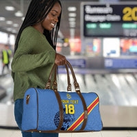 Custom DR Congo Football Travel Bag Leopard Pride Heritage Edition