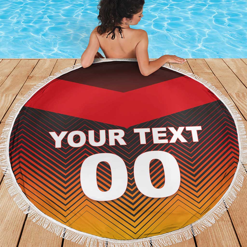 Custom Germany Football Beach Blanket Special Flag Style - Wonder Print Shop