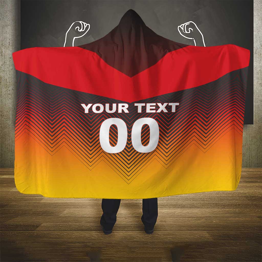 Custom Germany Football Hooded Blanket Special Flag Style