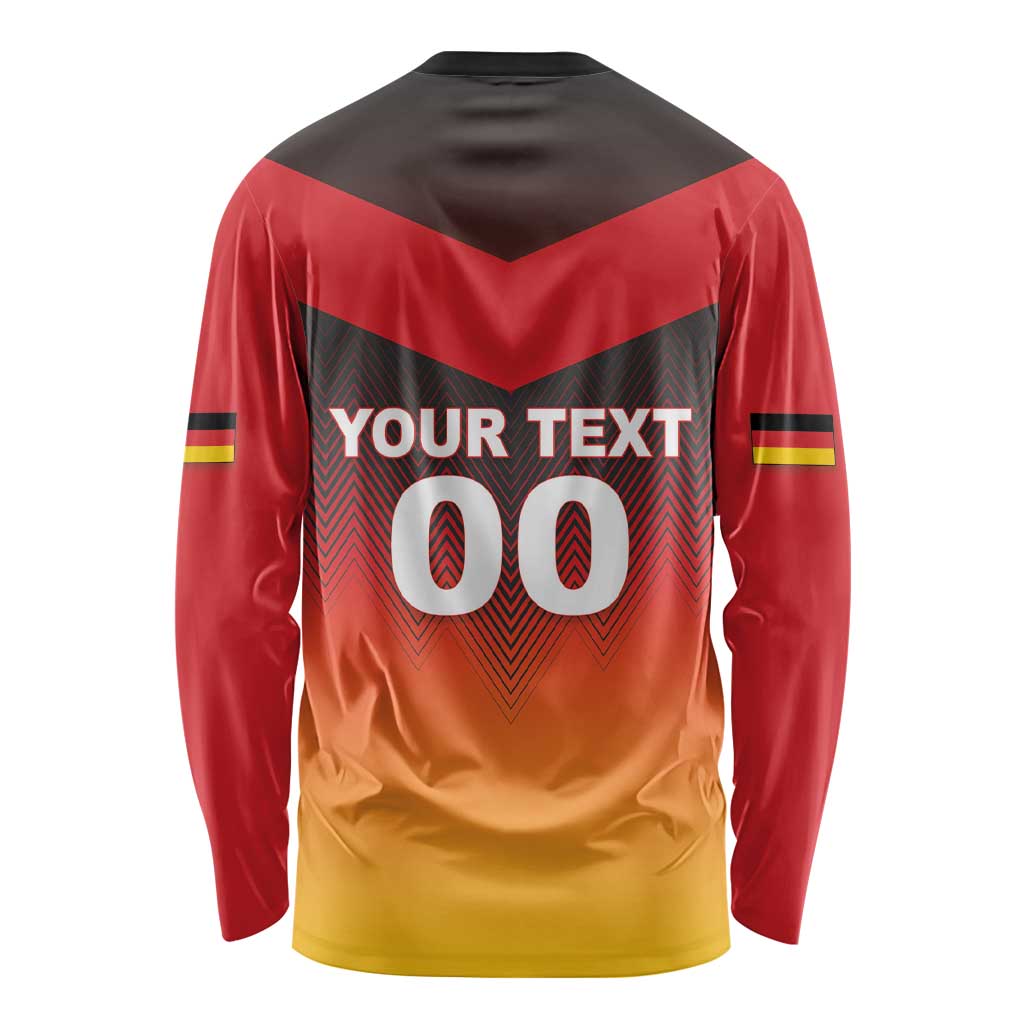 Custom Germany Football Long Sleeve Shirt Special Flag Style - Wonder Print Shop