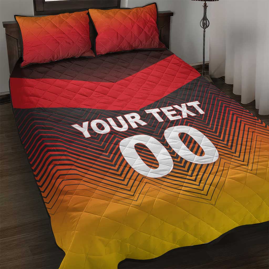 Custom Germany Football Quilt Bed Set Special Flag Style - Wonder Print Shop