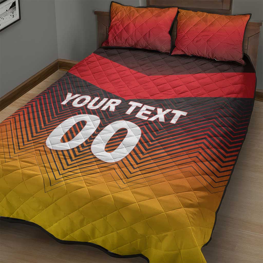 Custom Germany Football Quilt Bed Set Special Flag Style - Wonder Print Shop