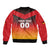 Custom Germany Football Sleeve Zip Bomber Jacket Special Flag Style - Wonder Print Shop