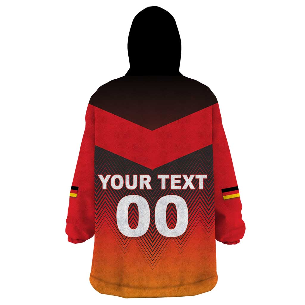 Custom Germany Football Wearable Blanket Hoodie Special Flag Style - Wonder Print Shop