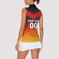 Custom Germany Football Women Sleeveless Polo Shirt Special Flag Style - Wonder Print Shop