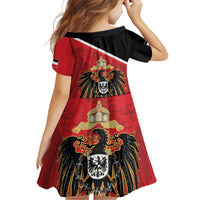 German Empire 1871-1918 Family Matching Off The Shoulder Long Sleeve Dress and Hawaiian Shirt Flag Color Inspiration - Wonder Print Shop