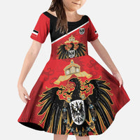 German Empire 1871-1918 Family Matching Off Shoulder Maxi Dress and Hawaiian Shirt Flag Color Inspiration - Wonder Print Shop