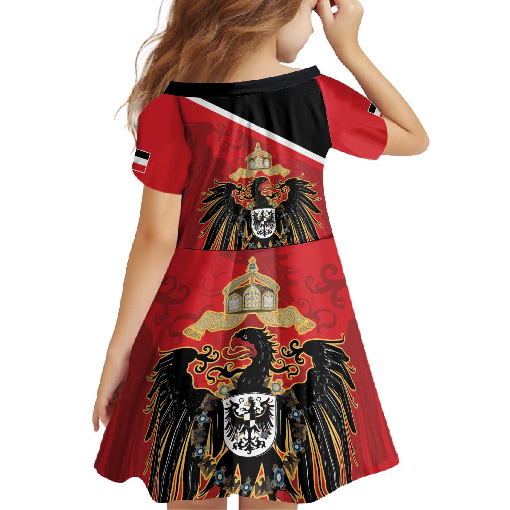 German Empire 1871-1918 Family Matching Off Shoulder Maxi Dress and Hawaiian Shirt Flag Color Inspiration - Wonder Print Shop