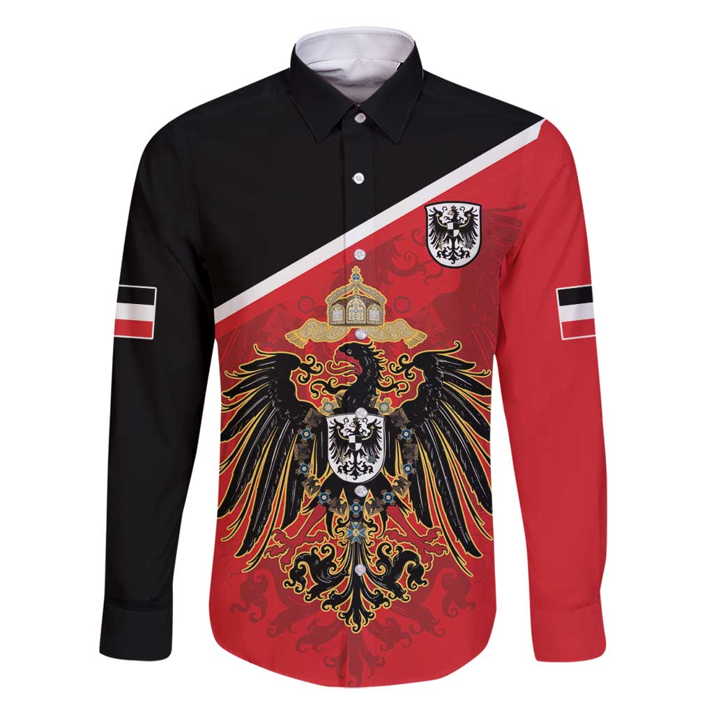 German Empire 1871-1918 Family Matching Off Shoulder Short Dress and Hawaiian Shirt Flag Color Inspiration - Wonder Print Shop