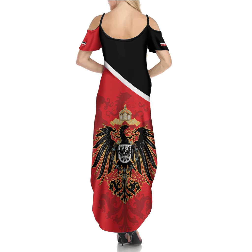 German Empire 1871-1918 Family Matching Summer Maxi Dress and Hawaiian Shirt Flag Color Inspiration - Wonder Print Shop