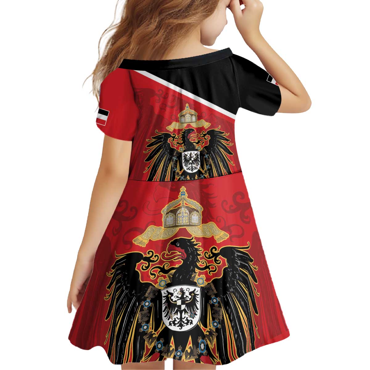 German Empire 1871-1918 Kid Short Sleeve Dress Flag Color Inspiration - Wonder Print Shop