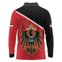 German Empire 1871-1918 Long Sleeve Polo Shirt Flag Color Inspiration - Wonder Print Shop