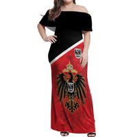 German Empire 1871-1918 Off Shoulder Maxi Dress Flag Color Inspiration - Wonder Print Shop