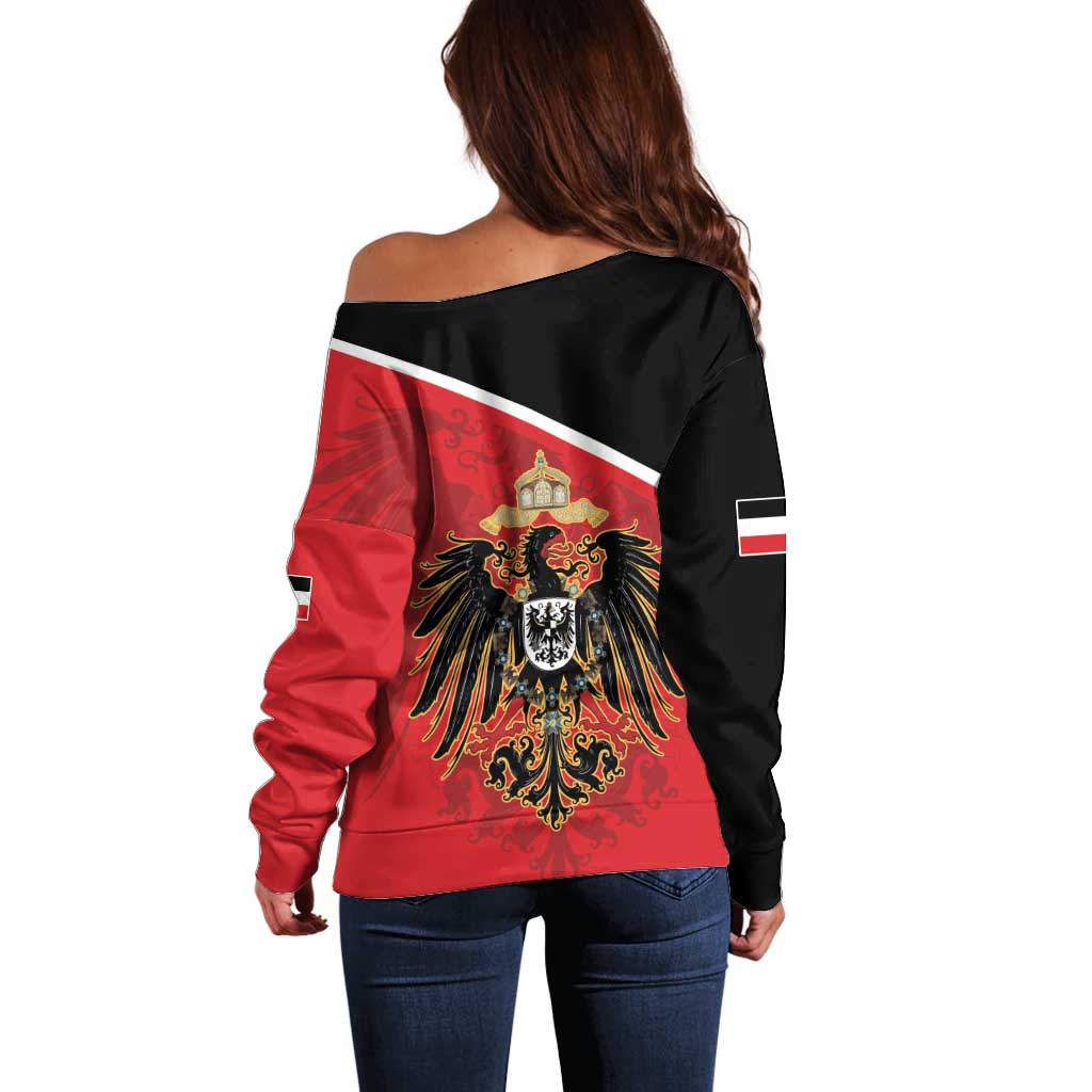 German Empire 1871-1918 Off Shoulder Sweater Flag Color Inspiration - Wonder Print Shop