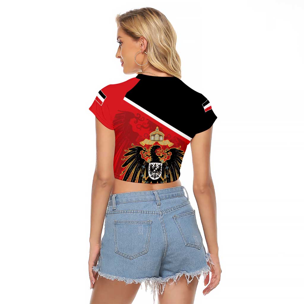 German Empire 1871-1918 Raglan Cropped T Shirt Flag Color Inspiration - Wonder Print Shop