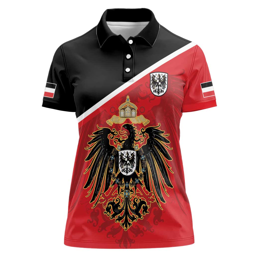 German Empire 1871-1918 Women Polo Shirt Flag Color Inspiration - Wonder Print Shop