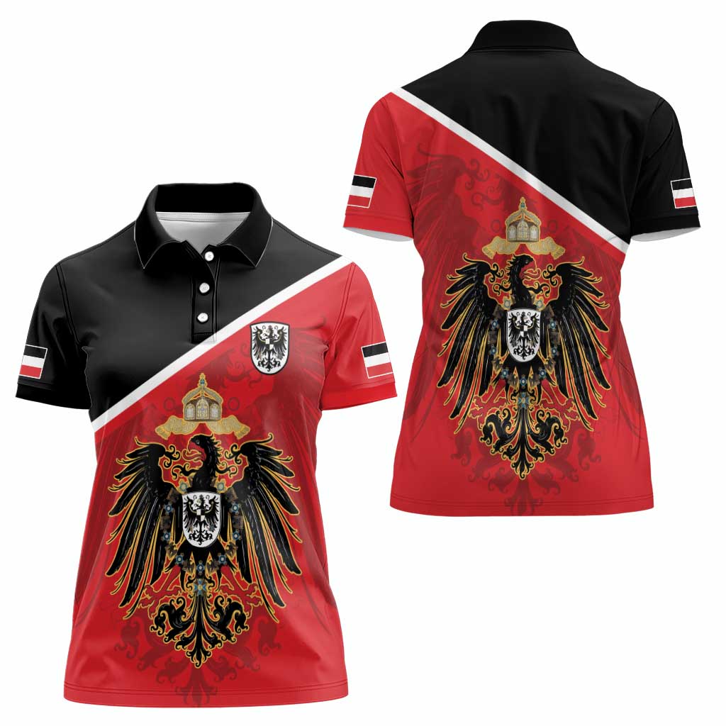 German Empire 1871-1918 Women Polo Shirt Flag Color Inspiration - Wonder Print Shop