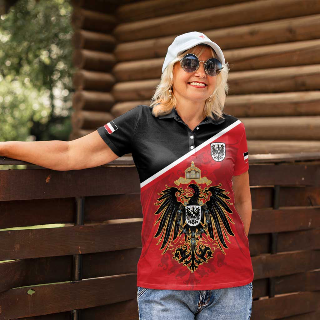 German Empire 1871-1918 Women Polo Shirt Flag Color Inspiration - Wonder Print Shop