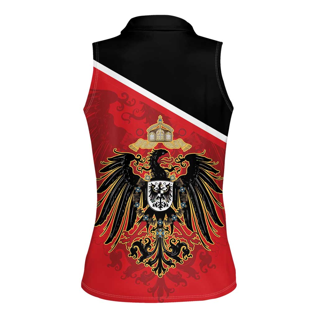 German Empire 1871-1918 Women Sleeveless Polo Shirt Flag Color Inspiration - Wonder Print Shop