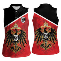 German Empire 1871-1918 Women Sleeveless Polo Shirt Flag Color Inspiration - Wonder Print Shop