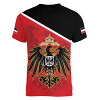 German Empire 1871-1918 Women V-Neck T-Shirt Flag Color Inspiration - Wonder Print Shop