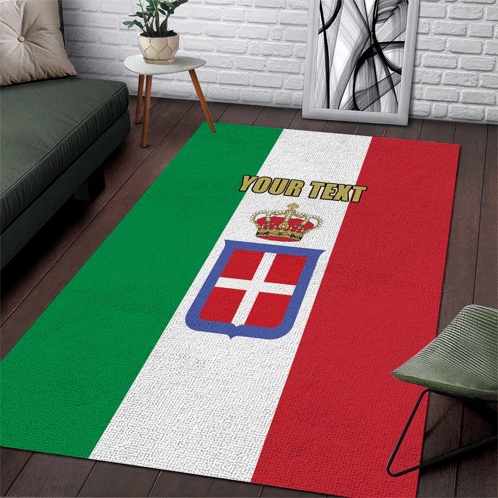 Personalized Italian Empire 1882-1960 Area Rug Flag Color Inspiration - Wonder Print Shop