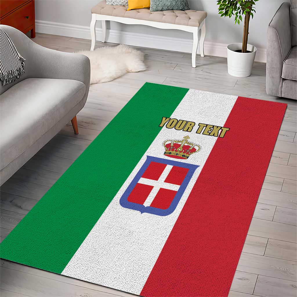 Personalized Italian Empire 1882-1960 Area Rug Flag Color Inspiration - Wonder Print Shop