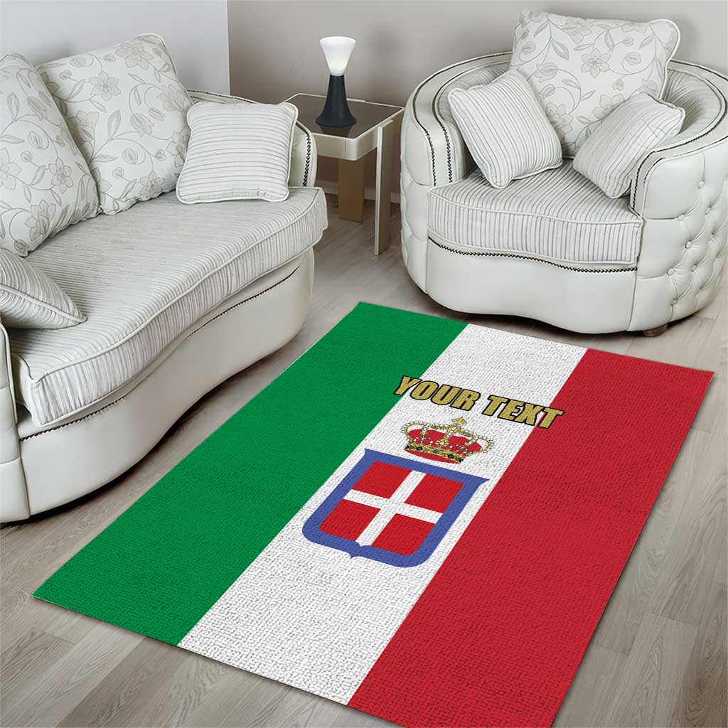 Personalized Italian Empire 1882-1960 Area Rug Flag Color Inspiration - Wonder Print Shop