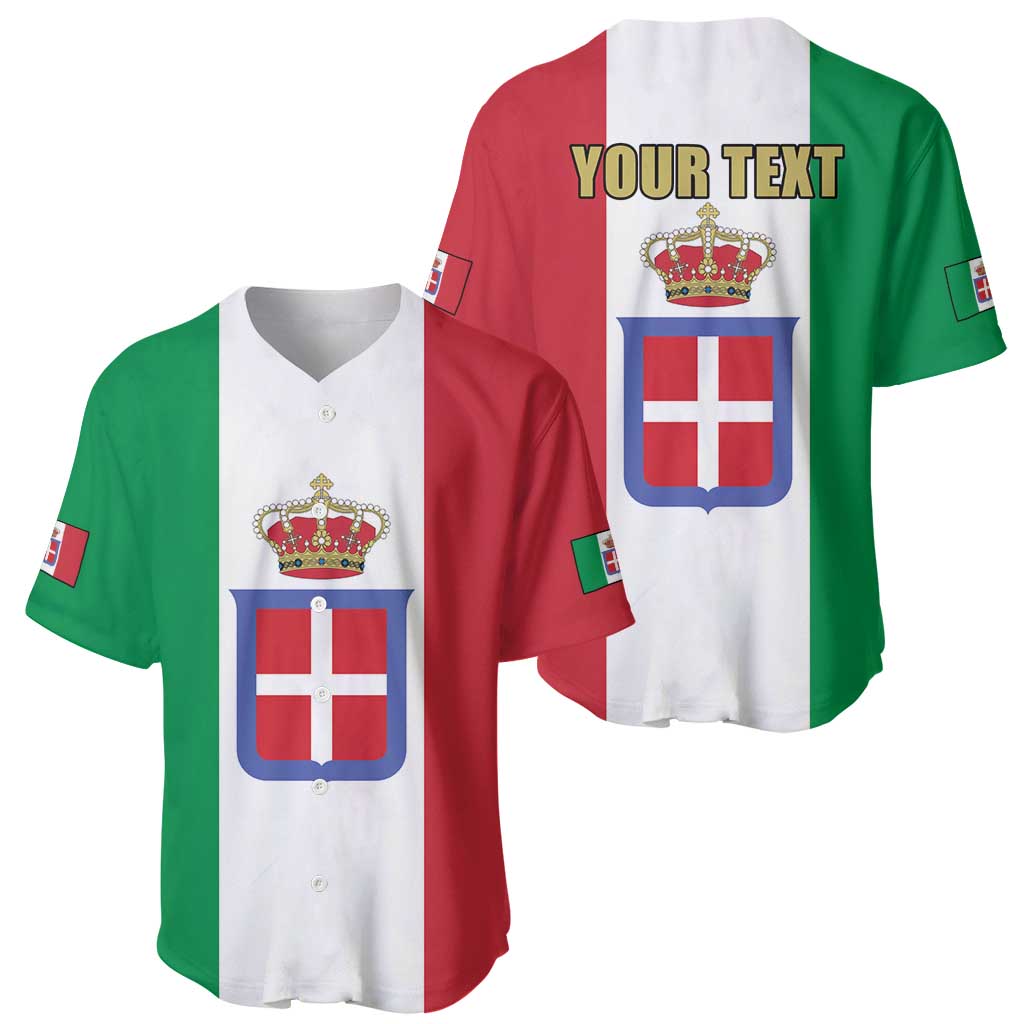 Personalized Italian Empire 1882-1960 Baseball Jersey Flag Color Inspiration - Wonder Print Shop