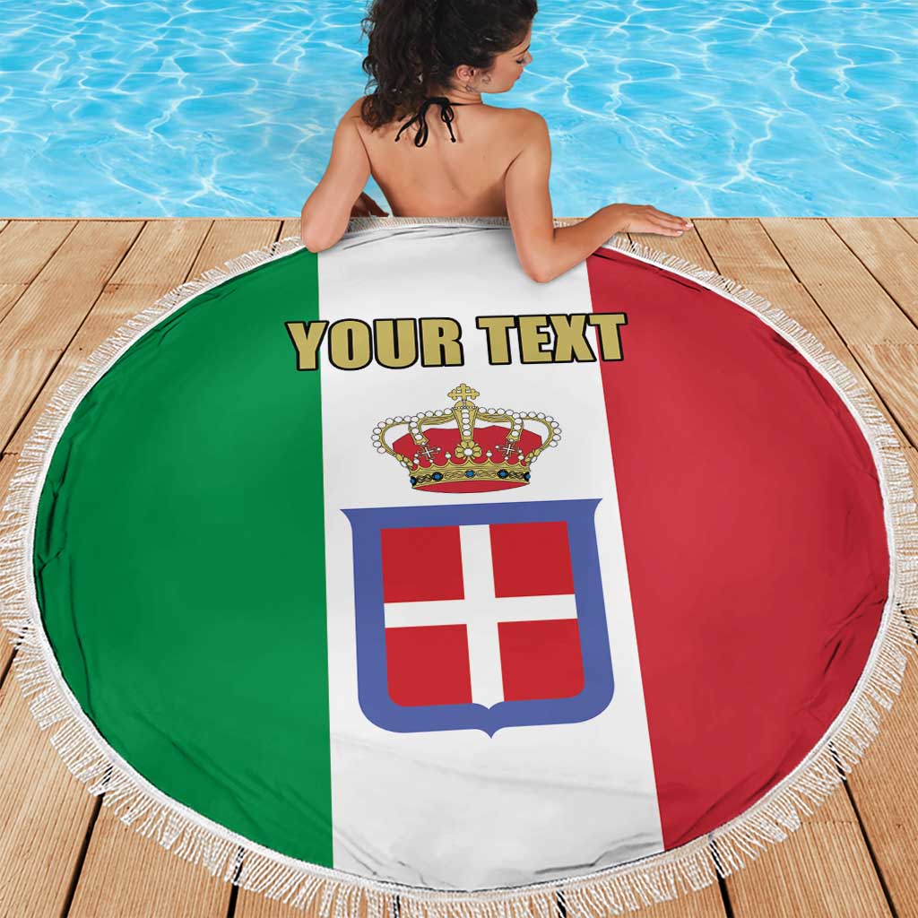 Personalized Italian Empire 1882-1960 Beach Blanket Flag Color Inspiration - Wonder Print Shop