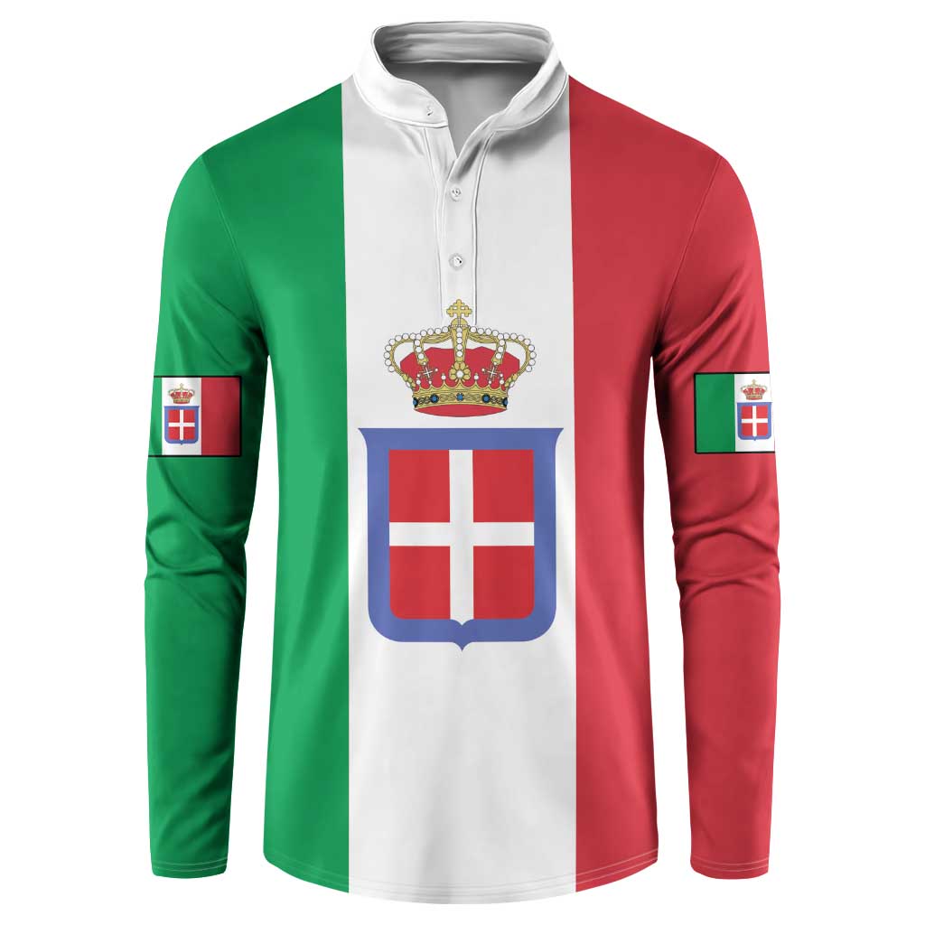 Personalized Italian Empire 1882-1960 Button Sweatshirt Flag Color Inspiration - Wonder Print Shop