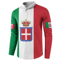 Personalized Italian Empire 1882-1960 Button Sweatshirt Flag Color Inspiration - Wonder Print Shop