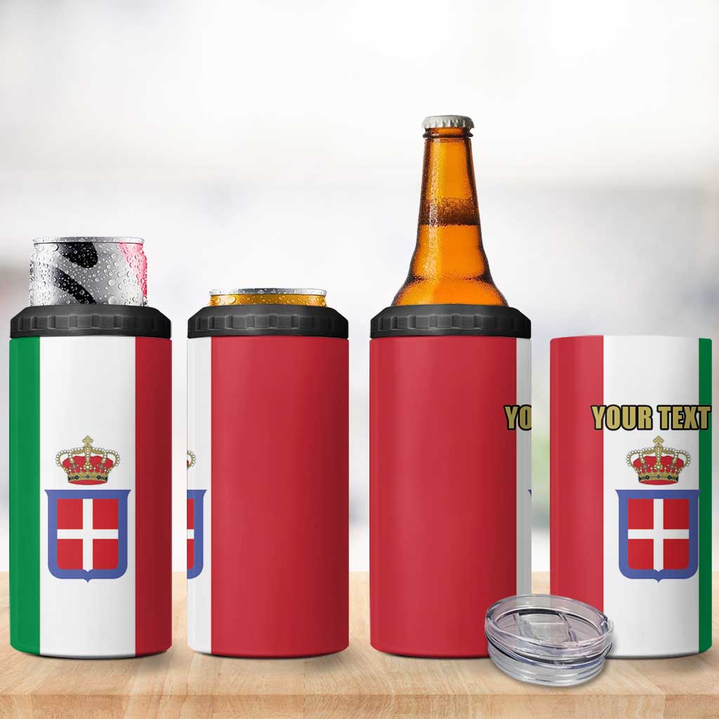 Personalized Italian Empire 1882-1960 4 in 1 Can Cooler Tumbler Flag Color Inspiration - Wonder Print Shop