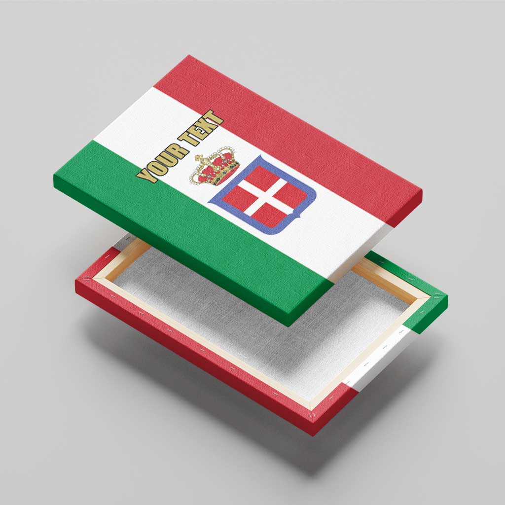 Personalized Italian Empire 1882-1960 Canvas Wall Art Flag Color Inspiration - Wonder Print Shop