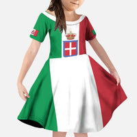 Personalized Italian Empire 1882-1960 Family Matching Summer Maxi Dress and Hawaiian Shirt Flag Color Inspiration - Wonder Print Shop