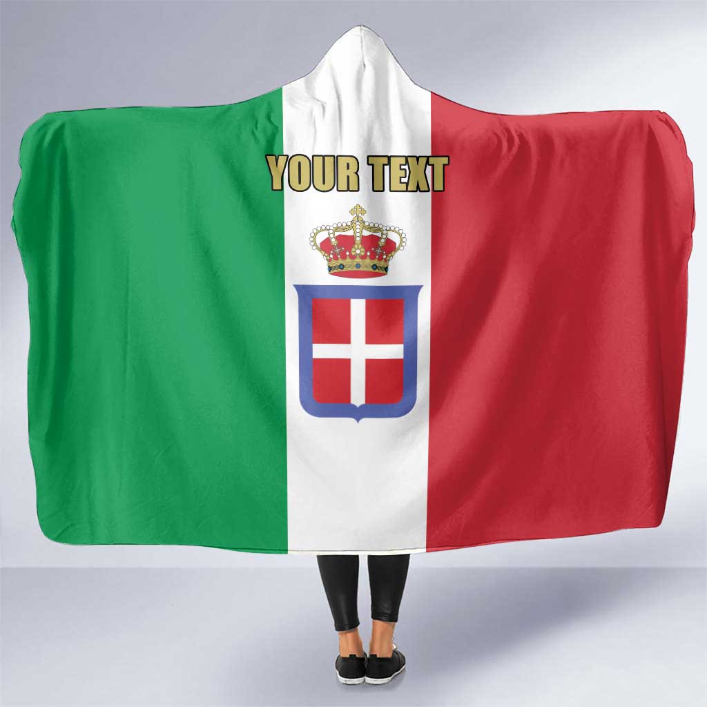Personalized Italian Empire 1882-1960 Hooded Blanket Flag Color Inspiration - Wonder Print Shop