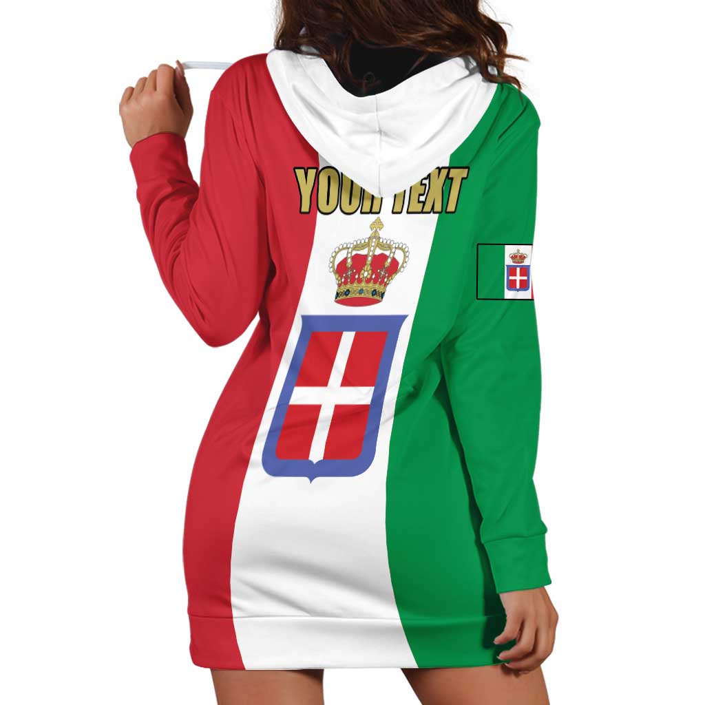 Personalized Italian Empire 1882-1960 Hoodie Dress Flag Color Inspiration - Wonder Print Shop