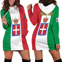 Personalized Italian Empire 1882-1960 Hoodie Dress Flag Color Inspiration - Wonder Print Shop