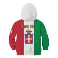 Personalized Italian Empire 1882-1960 Kid Hoodie Flag Color Inspiration - Wonder Print Shop