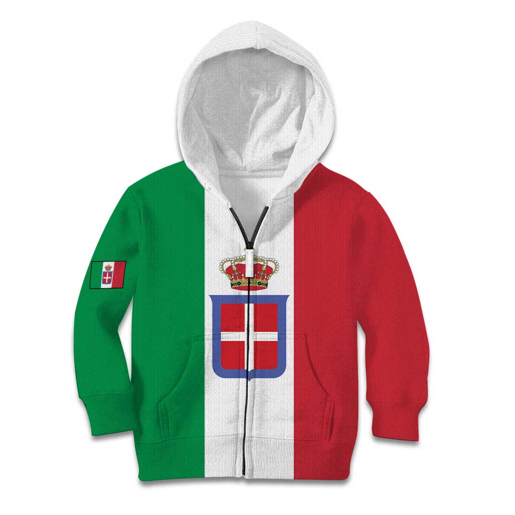 Personalized Italian Empire 1882-1960 Kid Hoodie Flag Color Inspiration - Wonder Print Shop