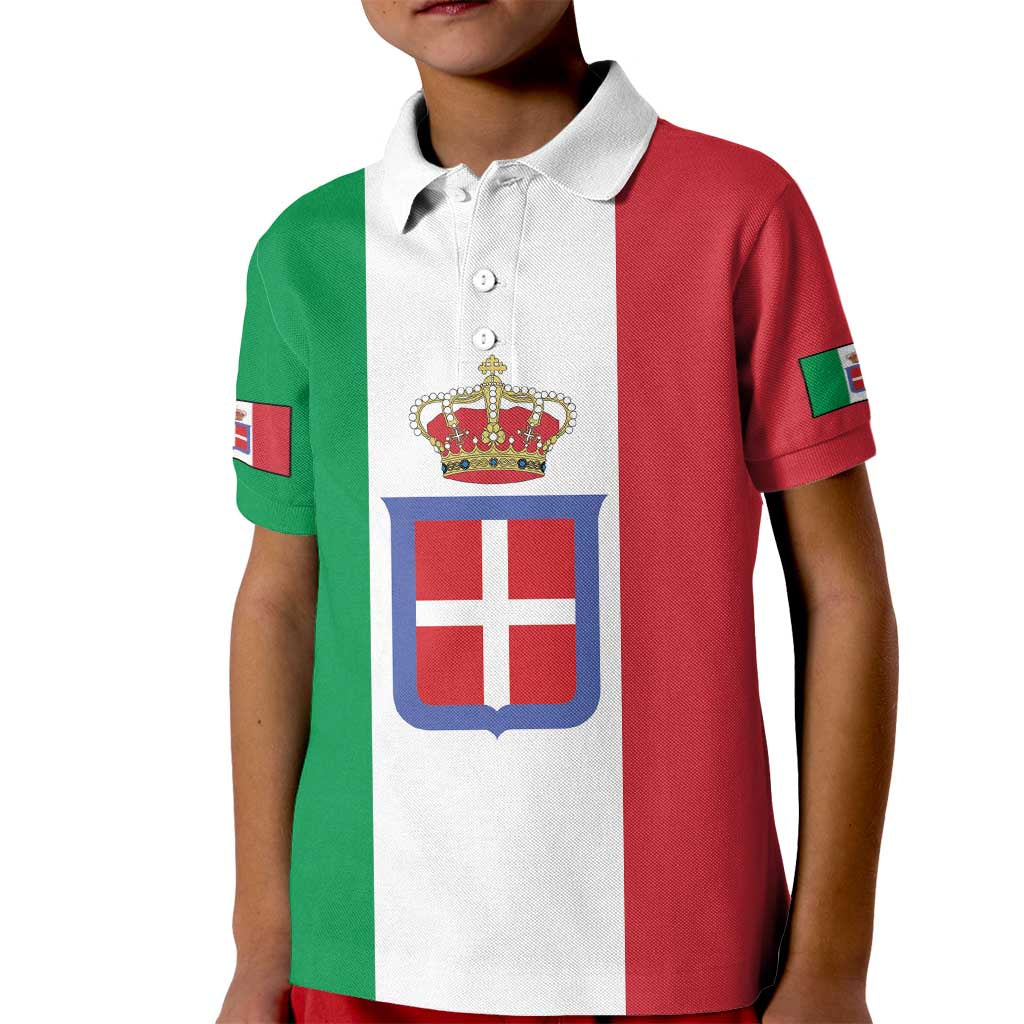 Personalized Italian Empire 1882-1960 Kid Polo Shirt Flag Color Inspiration - Wonder Print Shop
