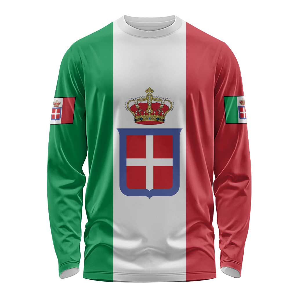 Personalized Italian Empire 1882-1960 Long Sleeve Shirt Flag Color Inspiration - Wonder Print Shop