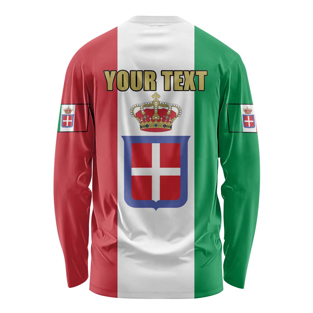 Personalized Italian Empire 1882-1960 Long Sleeve Shirt Flag Color Inspiration - Wonder Print Shop