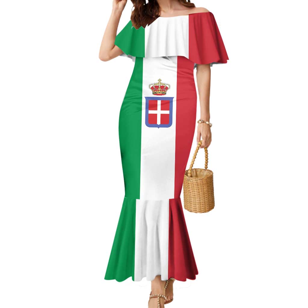 Personalized Italian Empire 1882-1960 Mermaid Dress Flag Color Inspiration - Wonder Print Shop