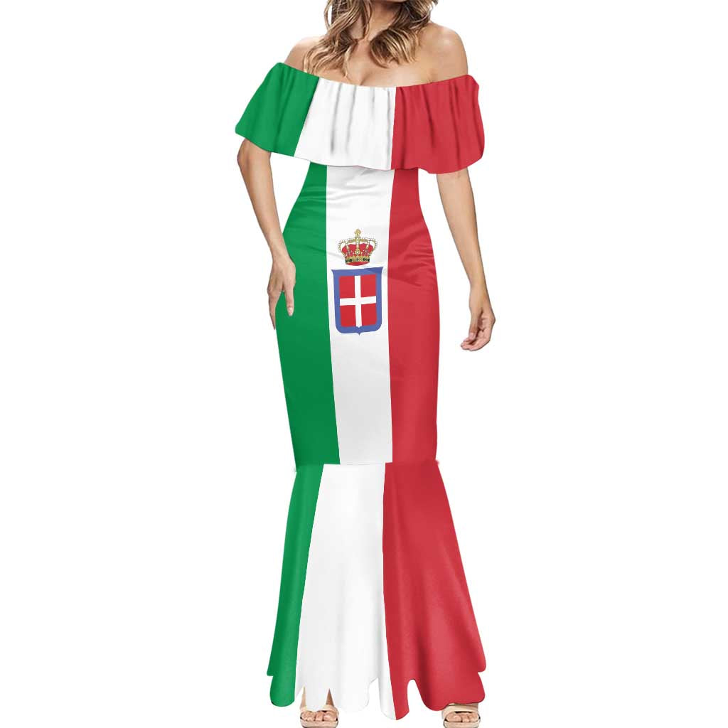 Personalized Italian Empire 1882-1960 Mermaid Dress Flag Color Inspiration - Wonder Print Shop