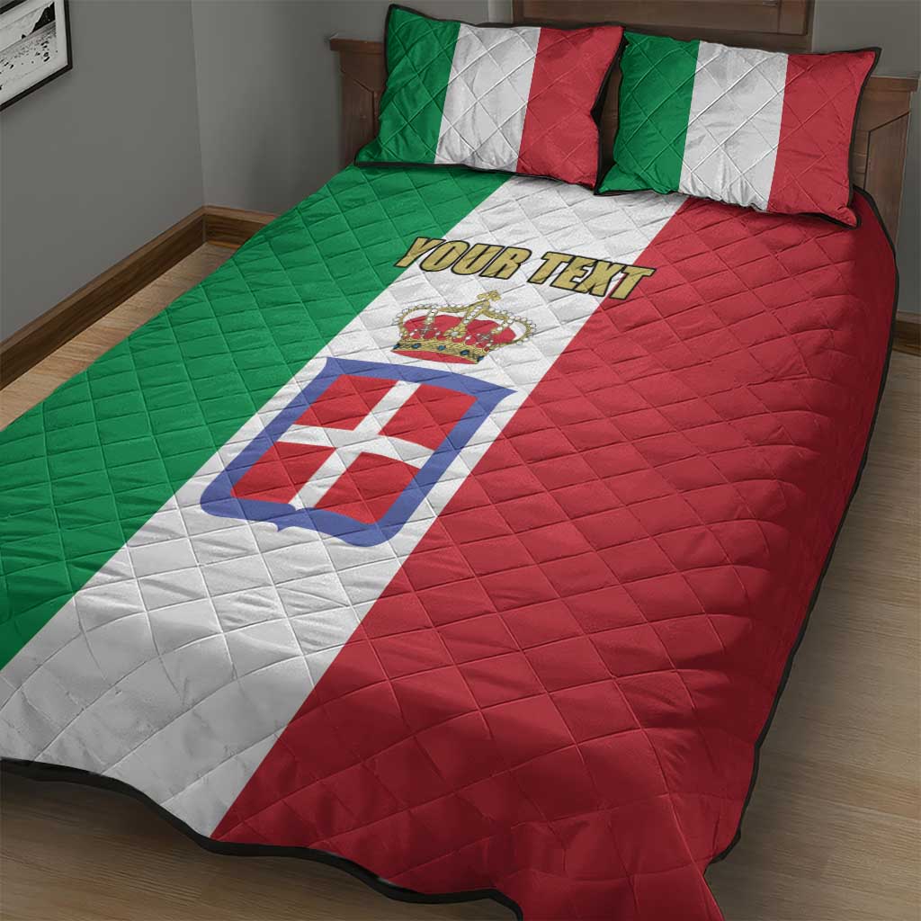 Personalized Italian Empire 1882-1960 Quilt Bed Set Flag Color Inspiration - Wonder Print Shop